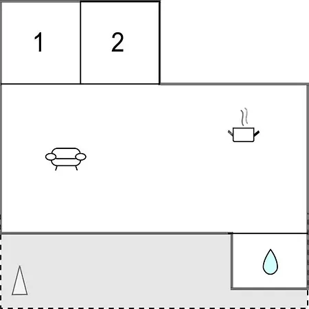 Feriehus 2 Bedroom Cozy In